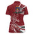 Latvia Women Polo Shirt Latvian Lion Traditional Pattern