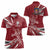 Latvia Women Polo Shirt Latvian Lion Traditional Pattern