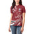 Latvia Women Polo Shirt Latvian Lion Traditional Pattern