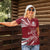 Latvia Women Polo Shirt Latvian Lion Traditional Pattern