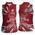 Latvia Women Sleeveless Polo Shirt Latvian Lion Traditional Pattern