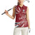 Latvia Women Sleeveless Polo Shirt Latvian Lion Traditional Pattern