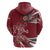 Latvia Zip Hoodie Latvian Lion Traditional Pattern