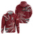 Latvia Zip Hoodie Latvian Lion Traditional Pattern