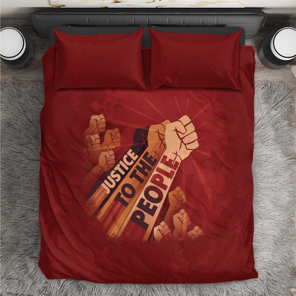 Justice To The People Bedding Set African Raised Fist
