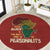 Being Black Is The Best Part Of My Personality Round Carpet African Map Fingerprint