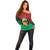 Personalized Pan African Panther Off Shoulder Sweater All Power To The People