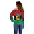 Personalized Pan African Panther Off Shoulder Sweater All Power To The People