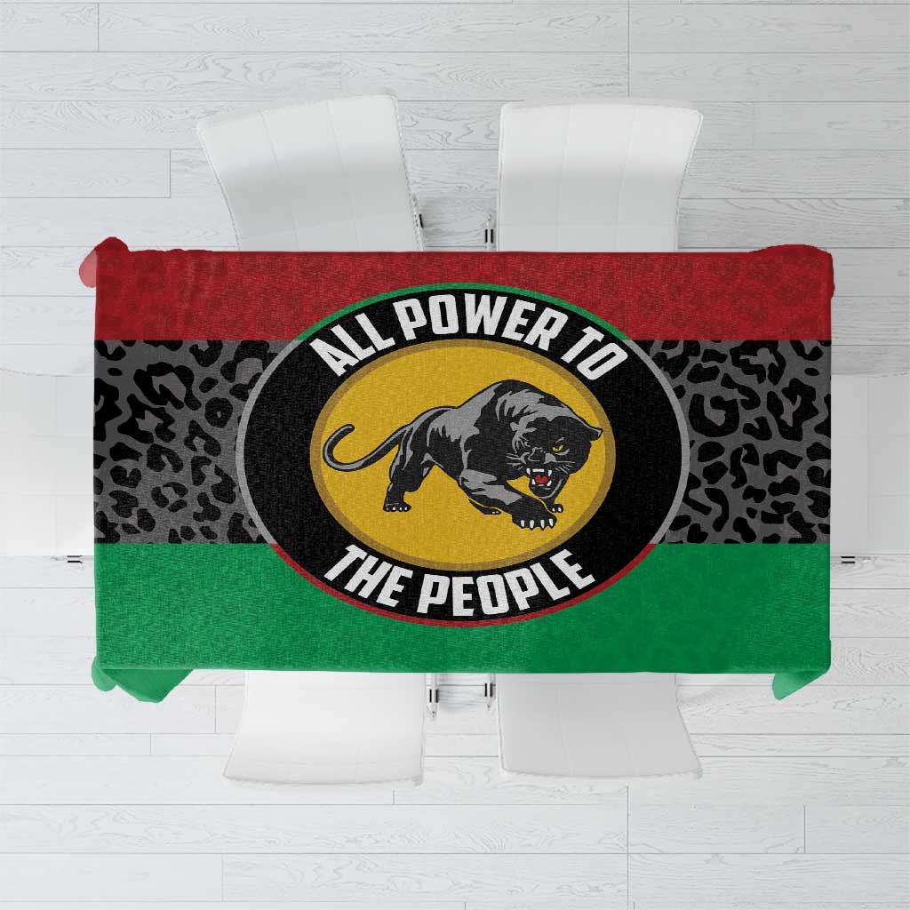 Pan African Panther Tablecloth All Power To The People