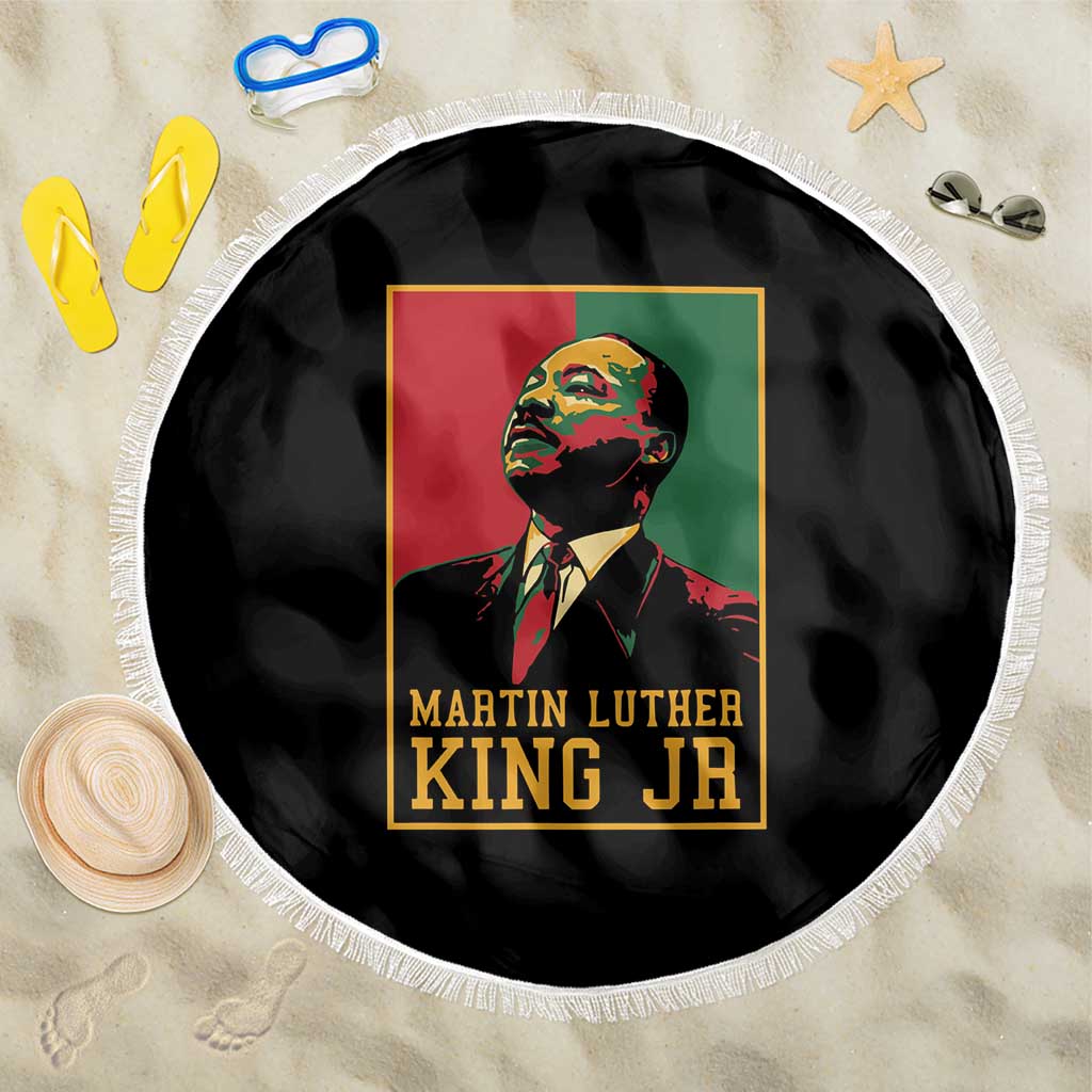 Martin Luther King Jr Beach Blanket Retro Style