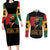 Martin Luther King Jr Couples Matching Long Sleeve Bodycon Dress and Long Sleeve Button Shirt Retro Style