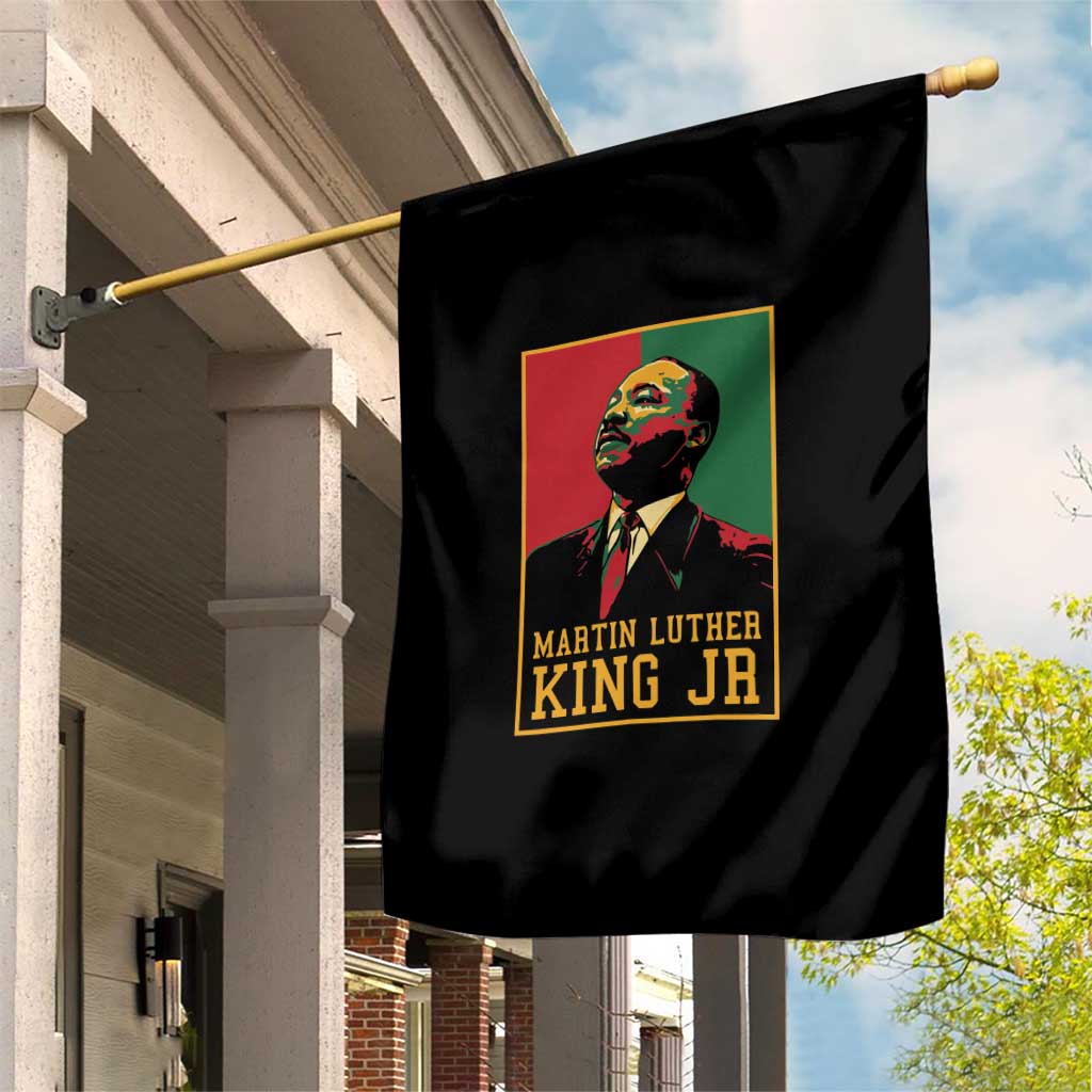 Martin Luther King Jr Garden Flag Retro Style