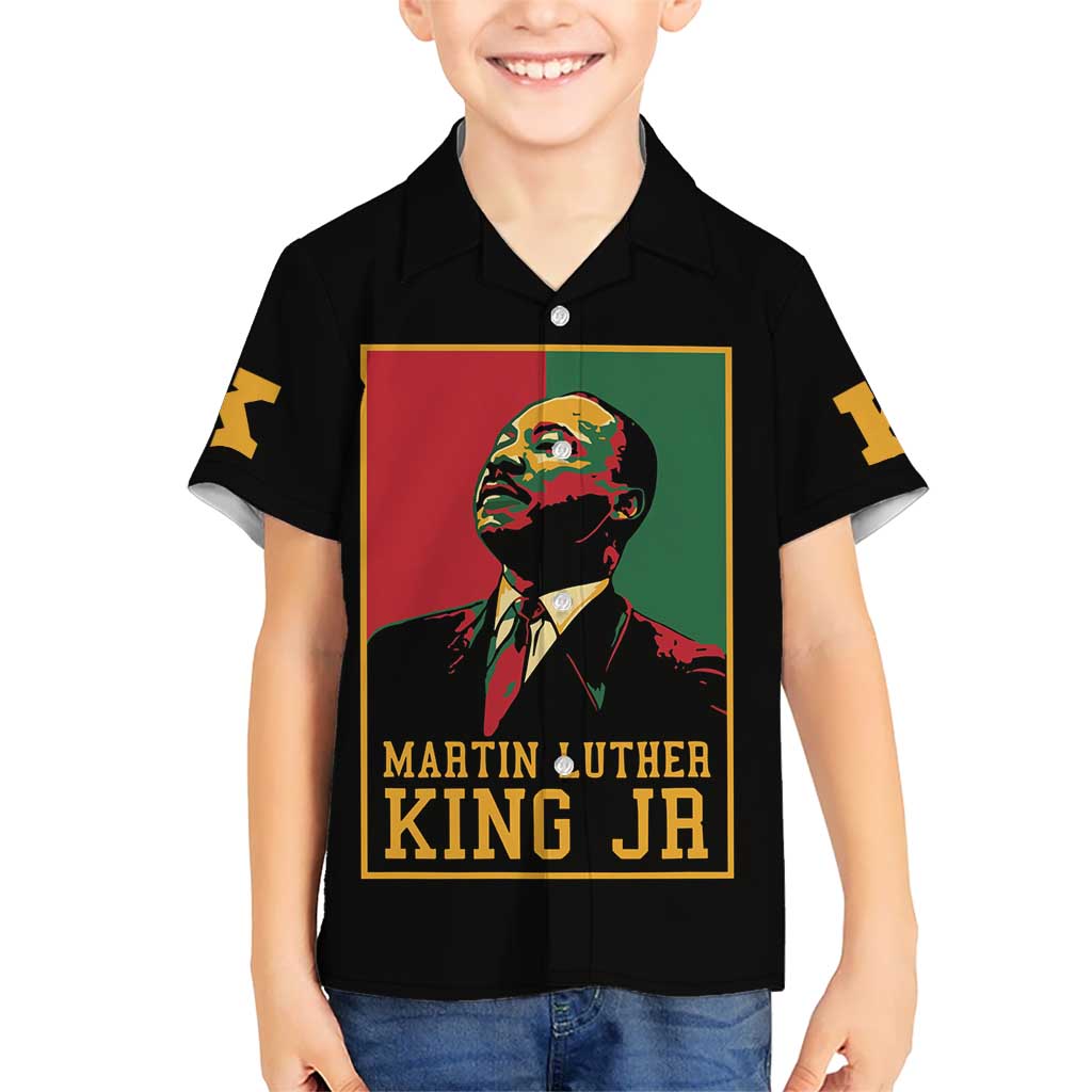 Martin Luther King Jr Kid Hawaiian Shirt Retro Style