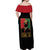 Martin Luther King Jr Off Shoulder Maxi Dress Retro Style