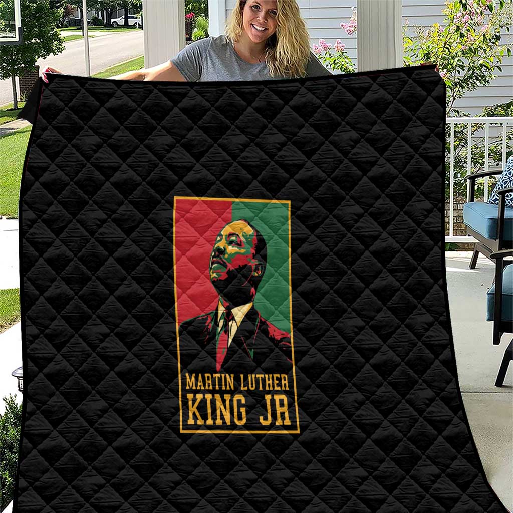 Martin Luther King Jr Quilt Retro Style