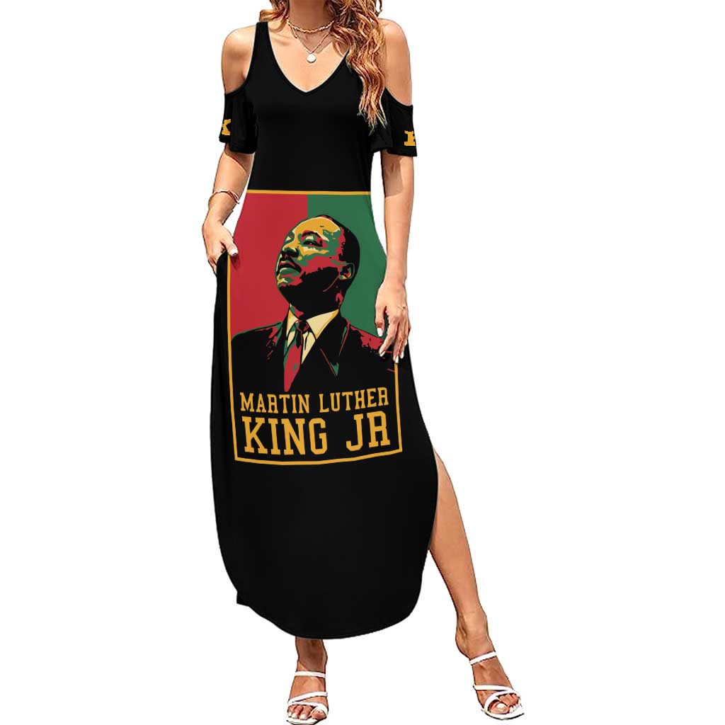 Martin Luther King Jr Summer Maxi Dress Retro Style