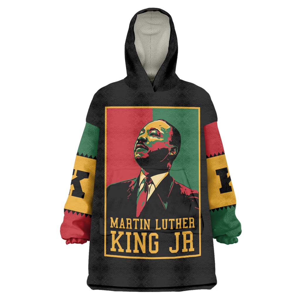 Martin Luther King Jr Wearable Blanket Hoodie Retro Style