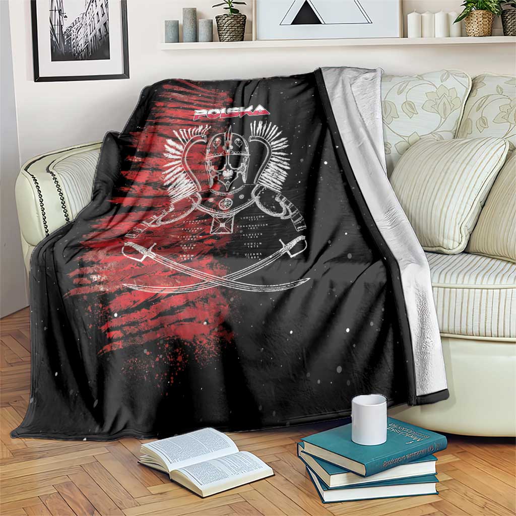 Polish Hussars Polska Blanket Poland Coat of Arms