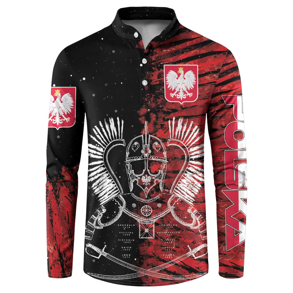 Polish Hussars Polska Button Sweatshirt Poland Coat of Arms