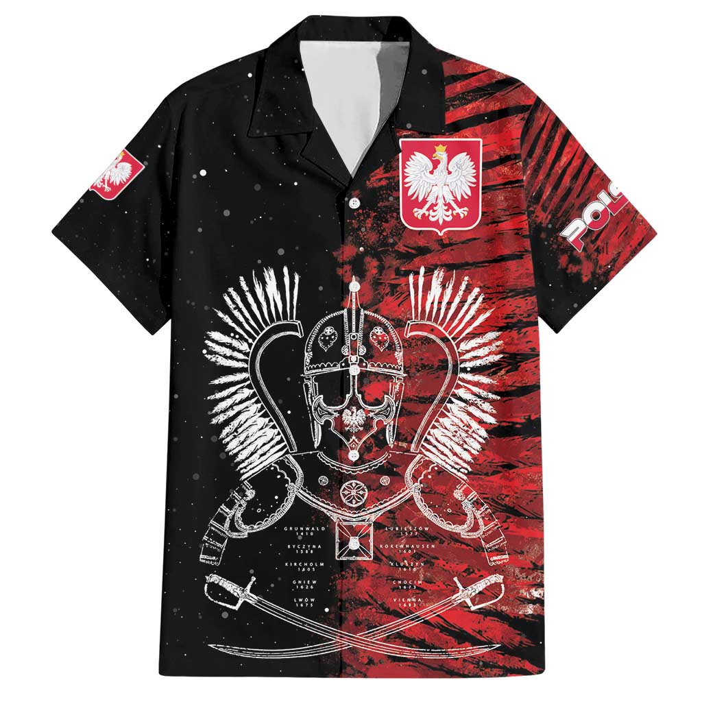 Polish Hussars Polska Hawaiian Shirt Poland Coat of Arms