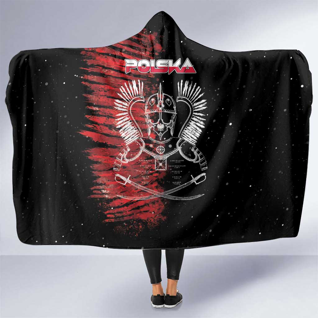 Polish Hussars Polska Hooded Blanket Poland Coat of Arms