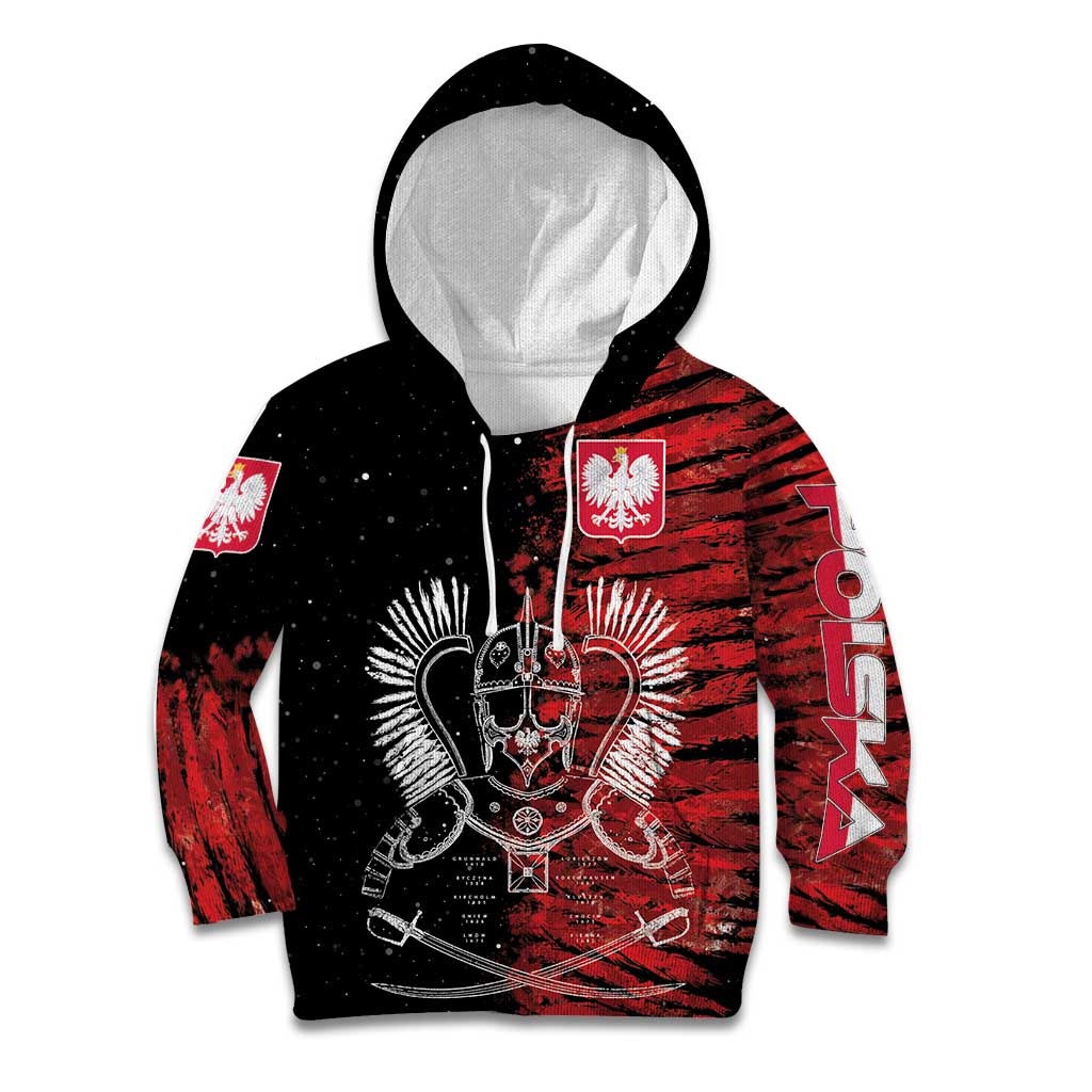 Polish Hussars Polska Kid Hoodie Poland Coat of Arms