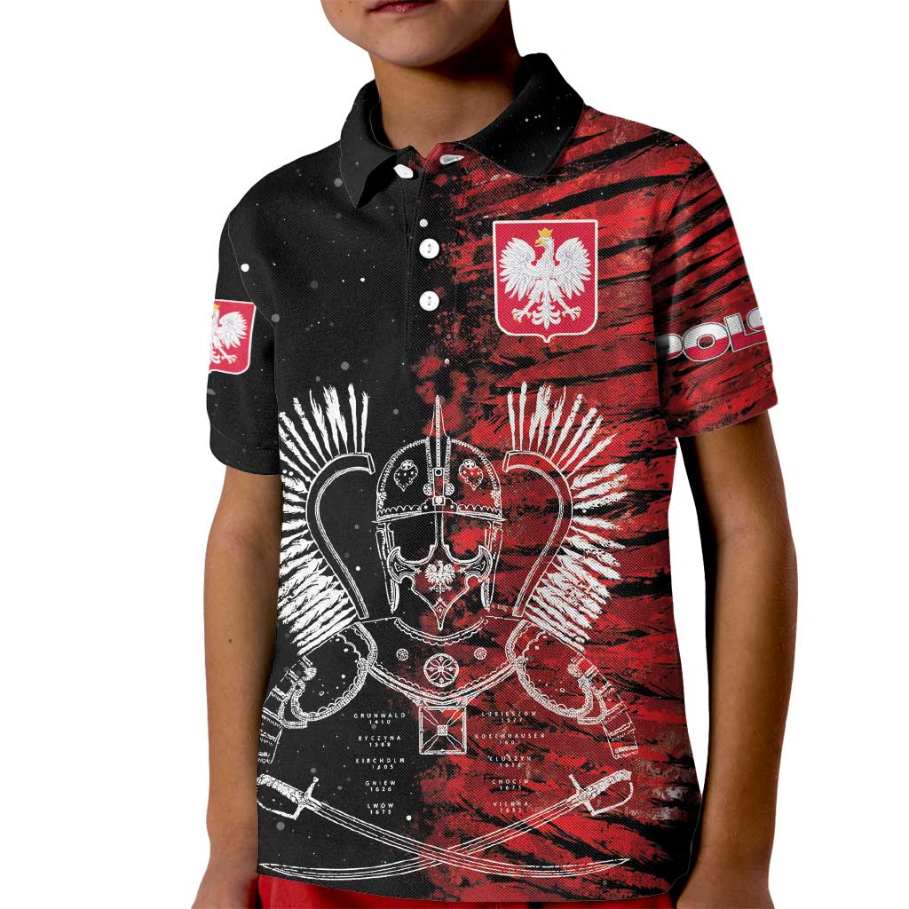 Polish Hussars Polska Kid Polo Shirt Poland Coat of Arms