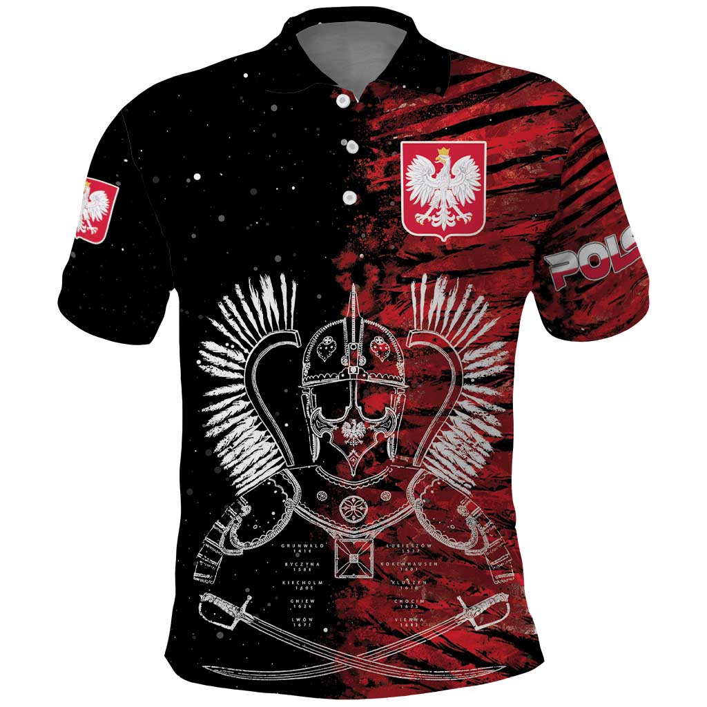 Polish Hussars Polska Polo Shirt Poland Coat of Arms