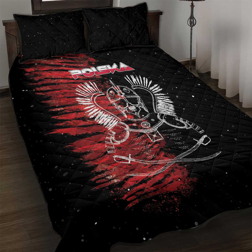 Polish Hussars Polska Quilt Bed Set Poland Coat of Arms