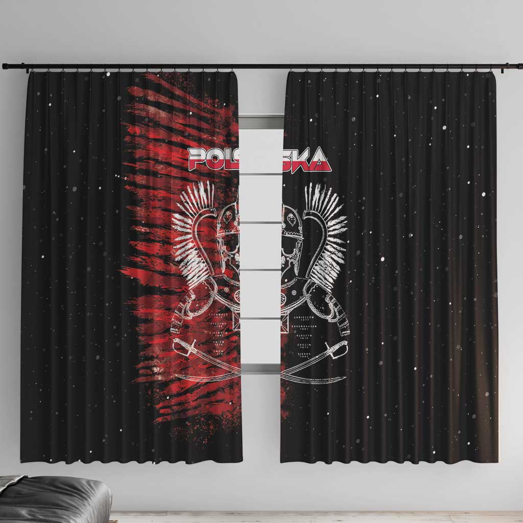 Polish Hussars Polska Window Curtain Poland Coat of Arms