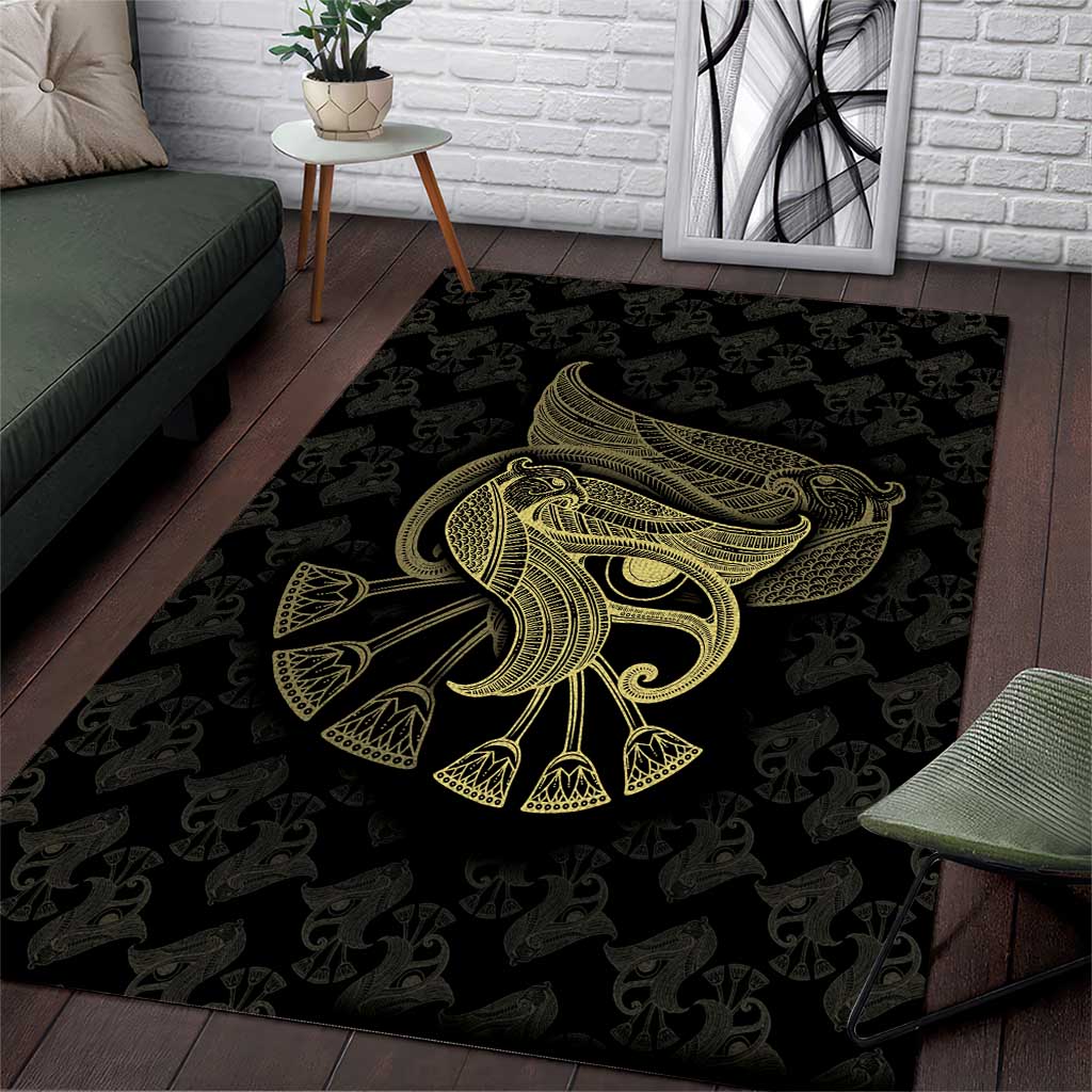 African Area Rug Horus Eyes Egyptian God