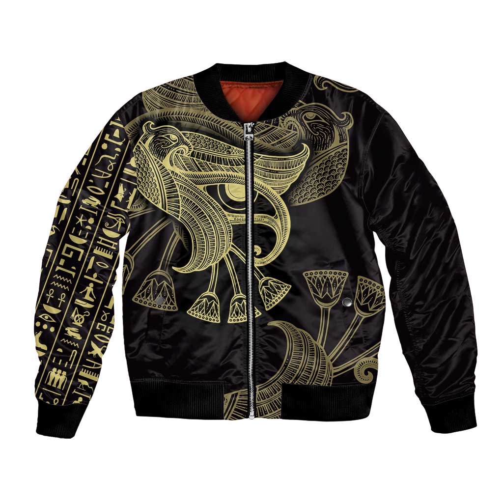 African Bomber Jacket Horus Eyes Egyptian God