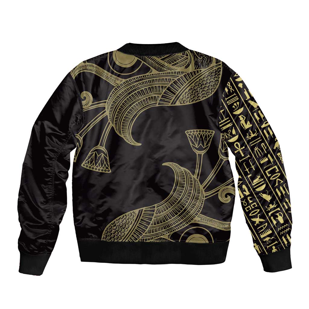 African Bomber Jacket Horus Eyes Egyptian God
