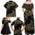 African Family Matching Off Shoulder Maxi Dress and Hawaiian Shirt Horus Eyes Egyptian God