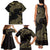 African Family Matching Tank Maxi Dress and Hawaiian Shirt Horus Eyes Egyptian God