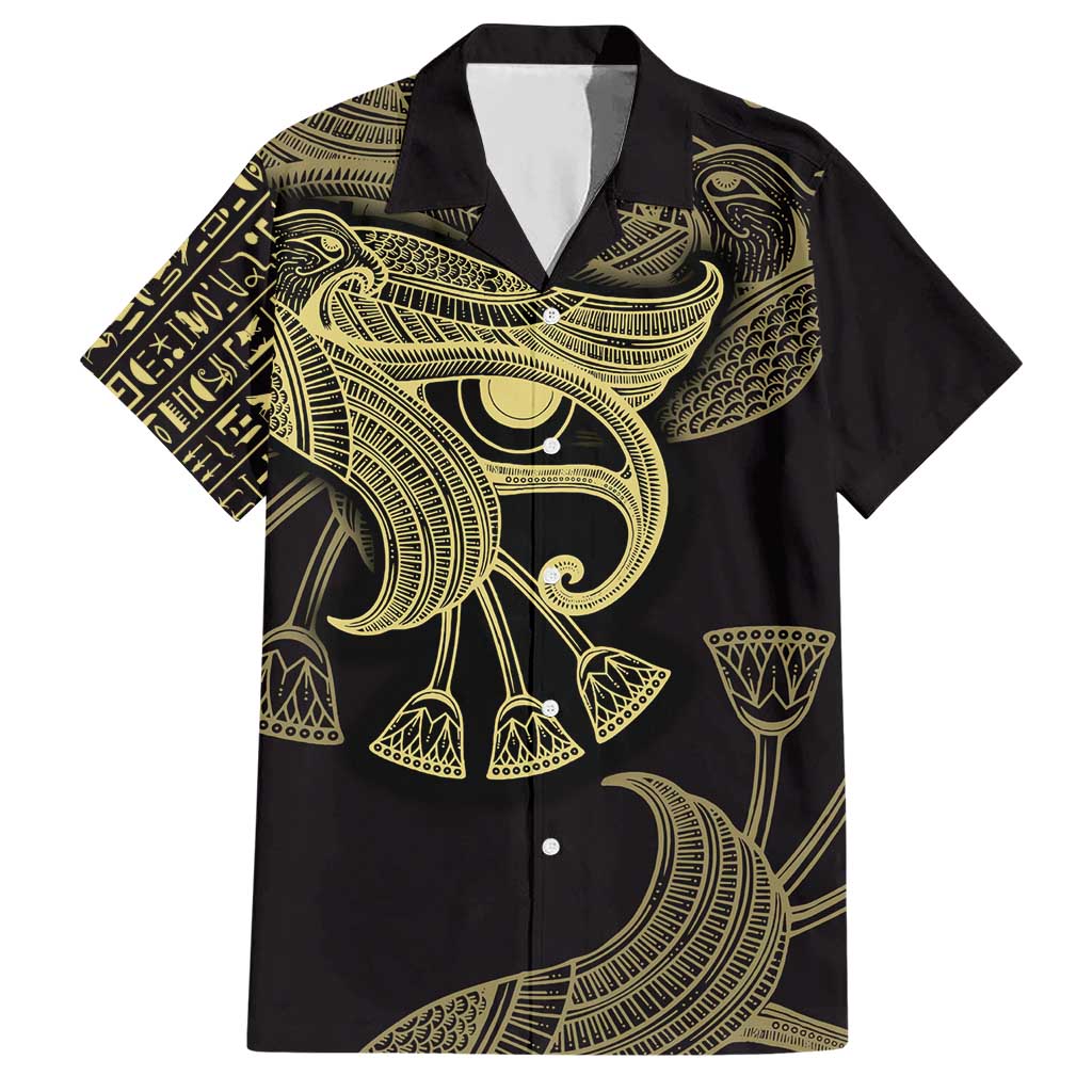 African Hawaiian Shirt Horus Eyes Egyptian God