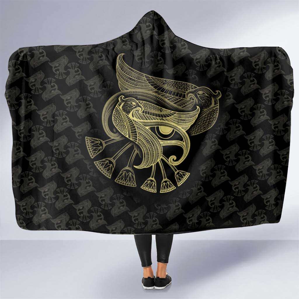 African Hooded Blanket Horus Eyes Egyptian God