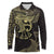 African Long Sleeve Polo Shirt Horus Eyes Egyptian God