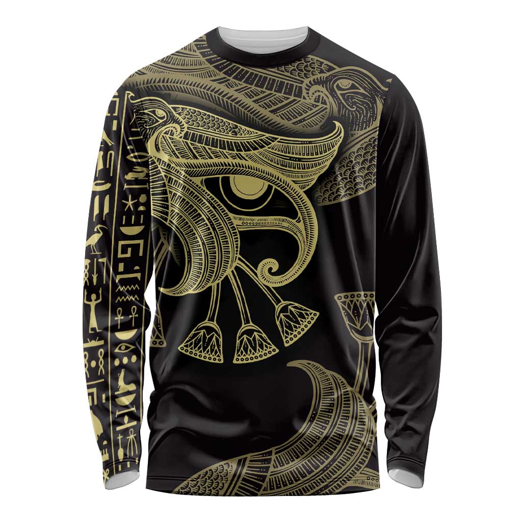 African Long Sleeve Shirt Horus Eyes Egyptian God