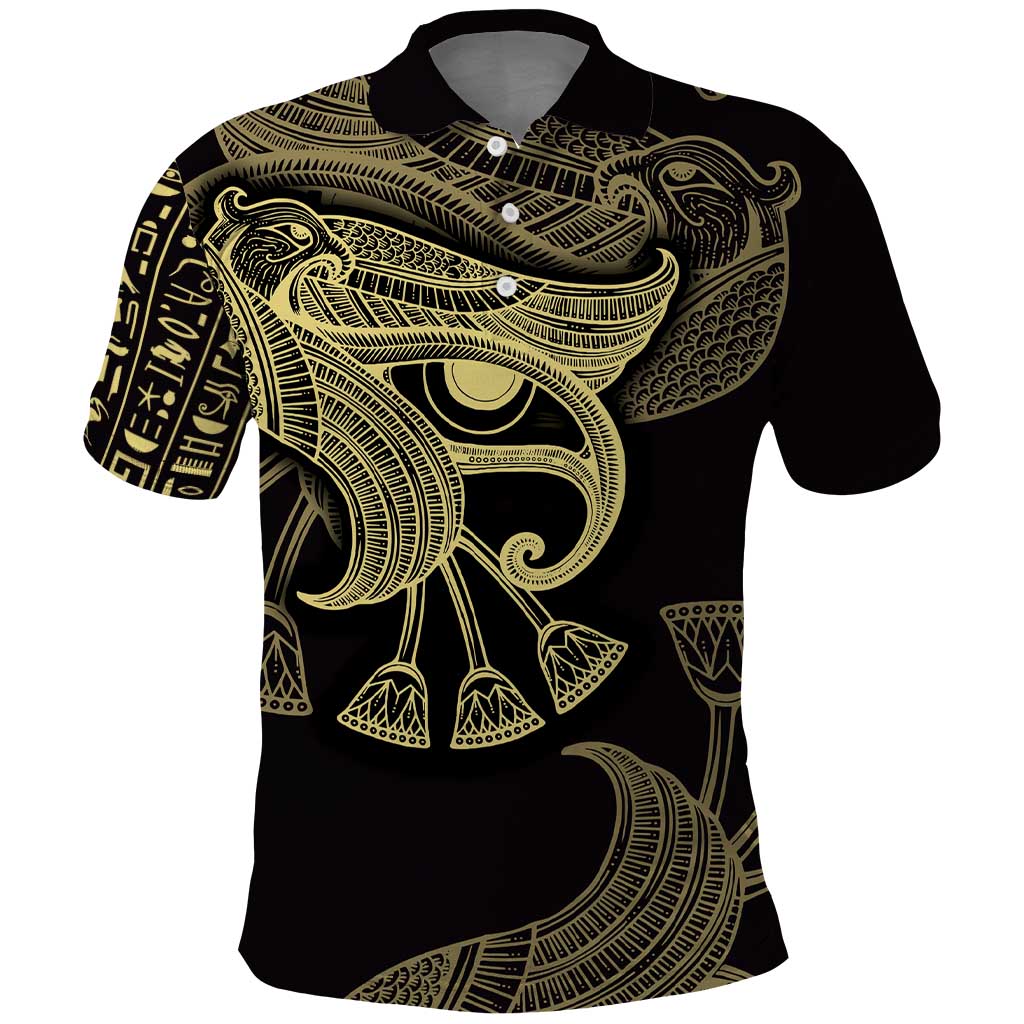 African Polo Shirt Horus Eyes Egyptian God