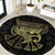 African Round Carpet Horus Eyes Egyptian God