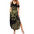 African Summer Maxi Dress Horus Eyes Egyptian God