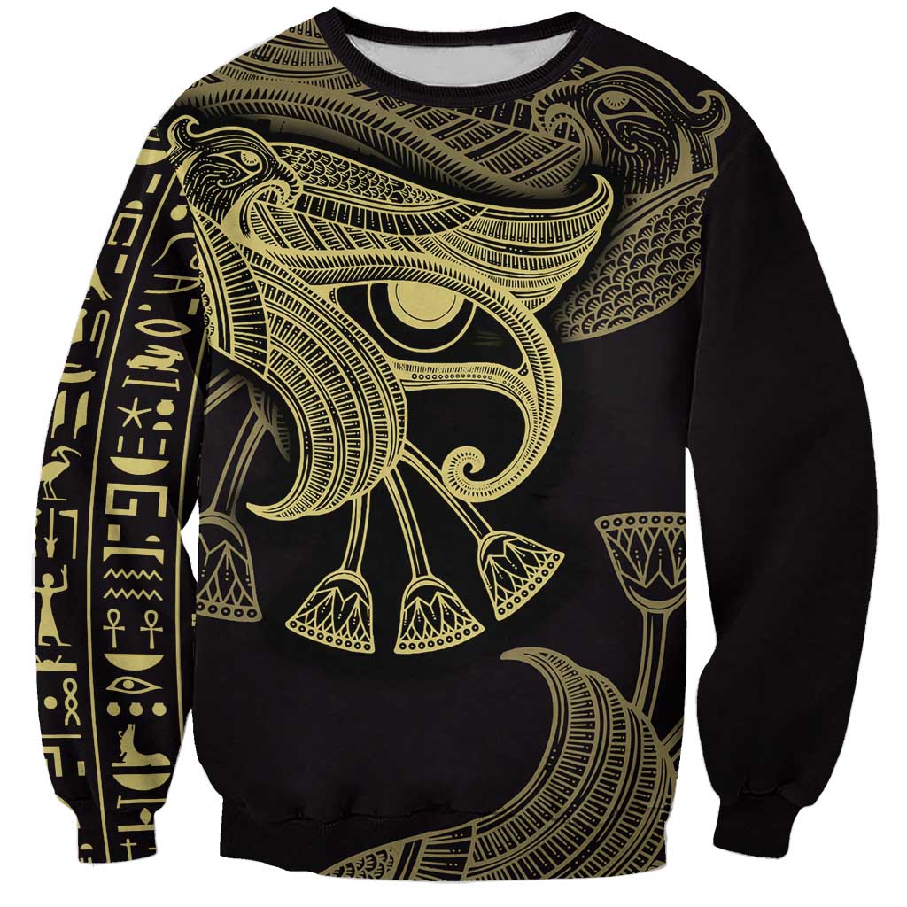 African Sweatshirt Horus Eyes Egyptian God