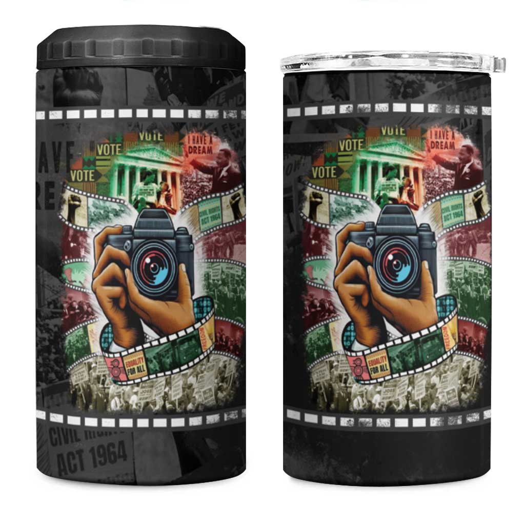 Heritage in Frames Civil Rights Leaders 4 in 1 Can Cooler Tumbler African-American Photography - Wonder Print Shop