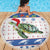 Turtle Xmas Beach Blanket Green Sea Turtle Merry Christmas - Wonder Print Shop