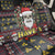 Skull Have A Rad Christmas Back Car Seat Cover Santa Skull - Wonder Print Shop