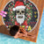 Skull Have A Rad Christmas Beach Blanket Santa Skull - Wonder Print Shop