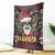 Skull Have A Rad Christmas Blanket Santa Skull