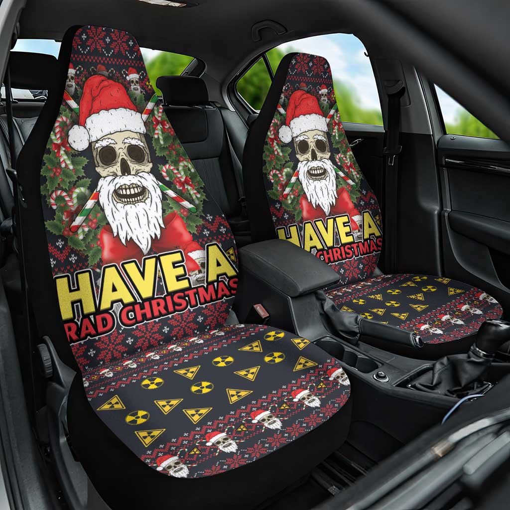 Skull Have A Rad Christmas Car Seat Cover Santa Skull - Wonder Print Shop