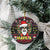 Skull Have A Rad Christmas Ceramic Ornament Santa Skull - Wonder Print Shop